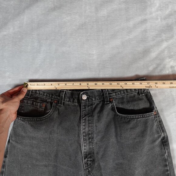 Vintage Levis 505 Regular Straight Leg Jeans Mens 34x28 (Tagged 38x32) Faded - Picture 13 of 16